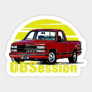 OBS Obsession Chevy C/K trucks General Motors 1988 and 1998 pickup trucks, heavy-duty trucks square body Old body style Sticker